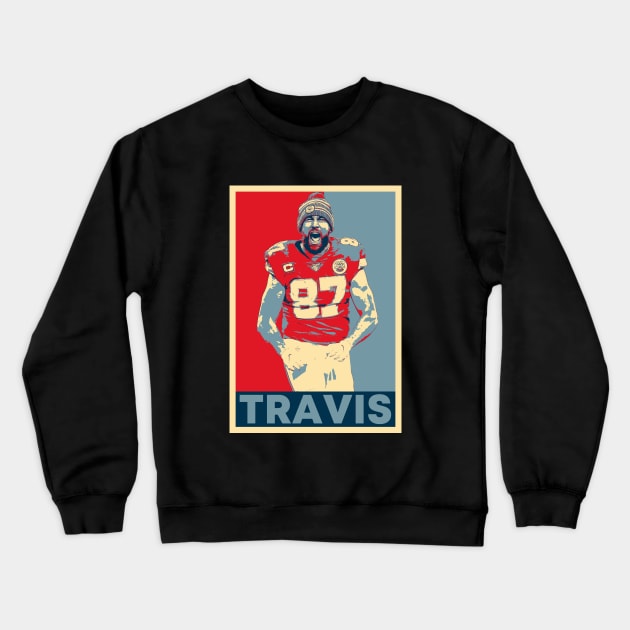 Travis Kelce Celebration Hope Crewneck Sweatshirt by Zimmermanr Liame